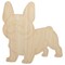 Frenchie Standing French Bulldog Dog Unfinished Wood Shape Piece Cutout for DIY Craft Projects